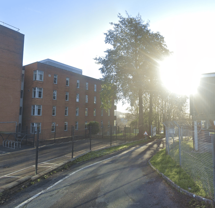 Entrance road to Bethel Chapel, Hill House, Picton Terrace, Carmarthen.