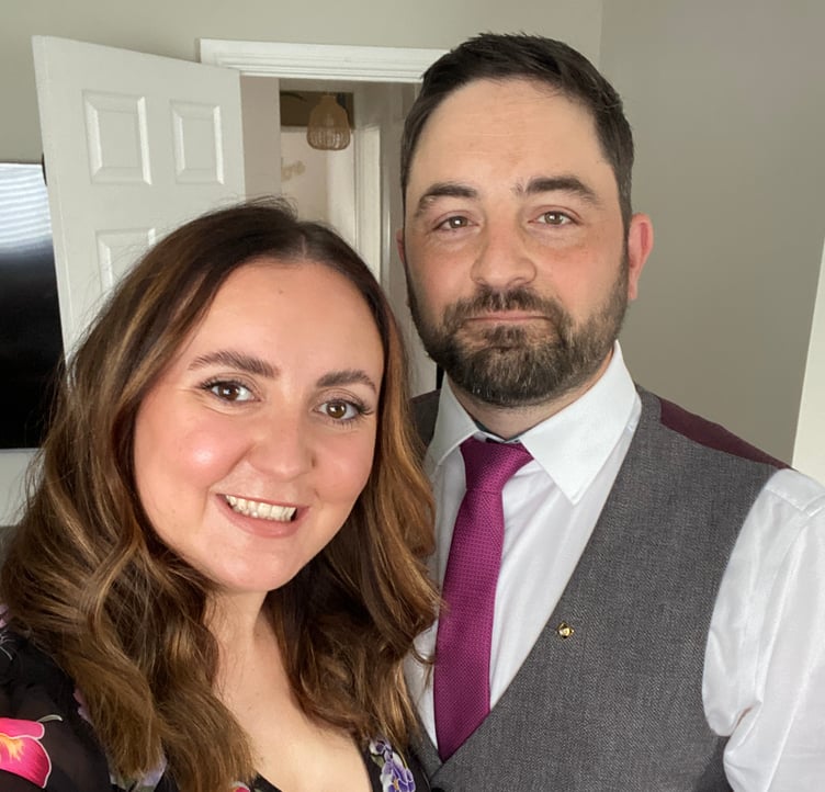 Philippa Griffiths, 35, and her partner, Daniel Griffiths, 37. See SWNS story SWSMschoolfriend. A woman fell in love with her friend's ex and married him - saying she's "grateful" her pal introduced them. Philippa Griffiths, 35, met her partner, Daniel Griffiths, 37, when her school friend started dating him in year nine. Her friend, then 14, and Daniel, then 16, dated for two years before ending it when he left the school. Philippa lost touch with Daniel before he drove past her a year later, tooting his horn, and the pair started messaging.