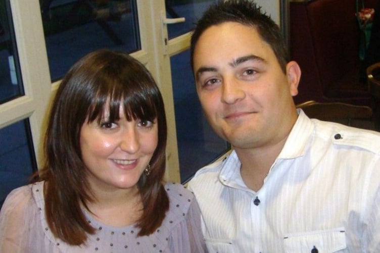 Philippa Griffiths, 35, and her partner, Daniel Griffiths, 37. See SWNS story SWSMschoolfriend. A woman fell in love with her friend's ex and married him - saying she's "grateful" her pal introduced them. Philippa Griffiths, 35, met her partner, Daniel Griffiths, 37, when her school friend started dating him in year nine. Her friend, then 14, and Daniel, then 16, dated for two years before ending it when he left the school. Philippa lost touch with Daniel before he drove past her a year later, tooting his horn, and the pair started messaging.