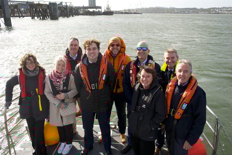 Labour MP and candidate Port of Milford Haven visit