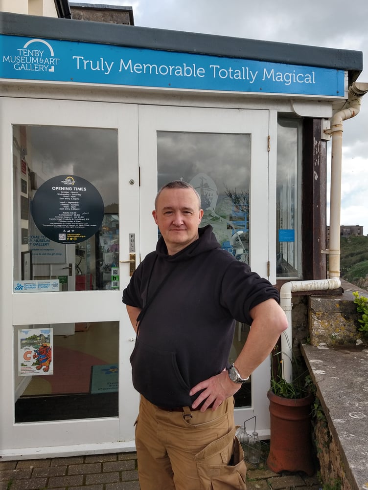 Tenby Museum and Art Gallery Curator, David Llewellyn