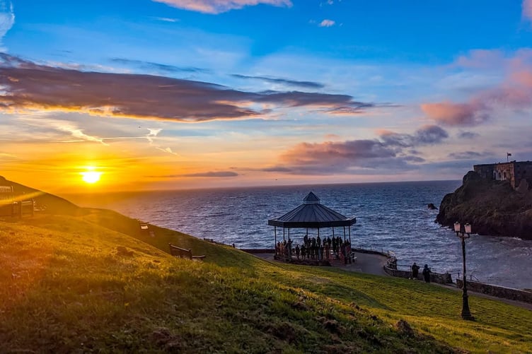 Dawn service at Tenby on Easter Sunday