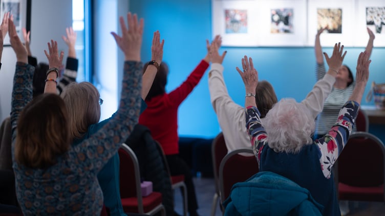 Chair yoga at the Torch
