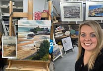 Artist Rachel Rasmussen prepares for Tenby Museum exhibition