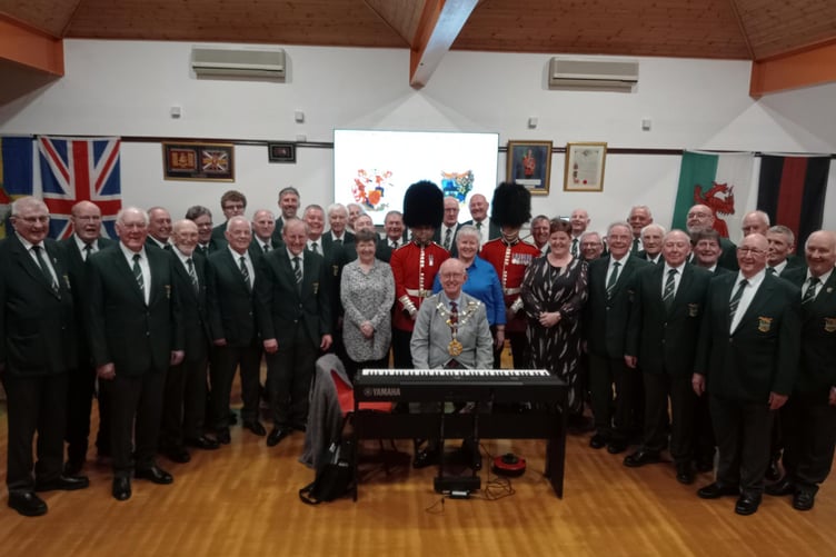 Pembroke and District Male Voice Choristers performed to a VIP audience in Pembroke Town Hall at the invitation of the town’s Mayor, Councillor Aden Brinn.