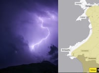 Thunder warning for Tuesday afternoon
