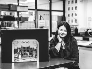 Pembrokeshire College student Phoebe-Lily and the future of set design