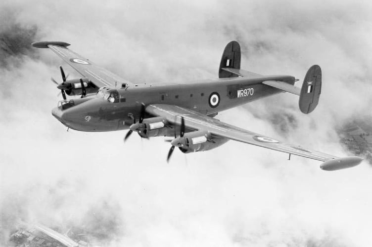 Avro Shackleton MR3 in flight c1955