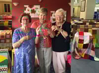 Blankets knitted at Pembroke are headed for Ukraine