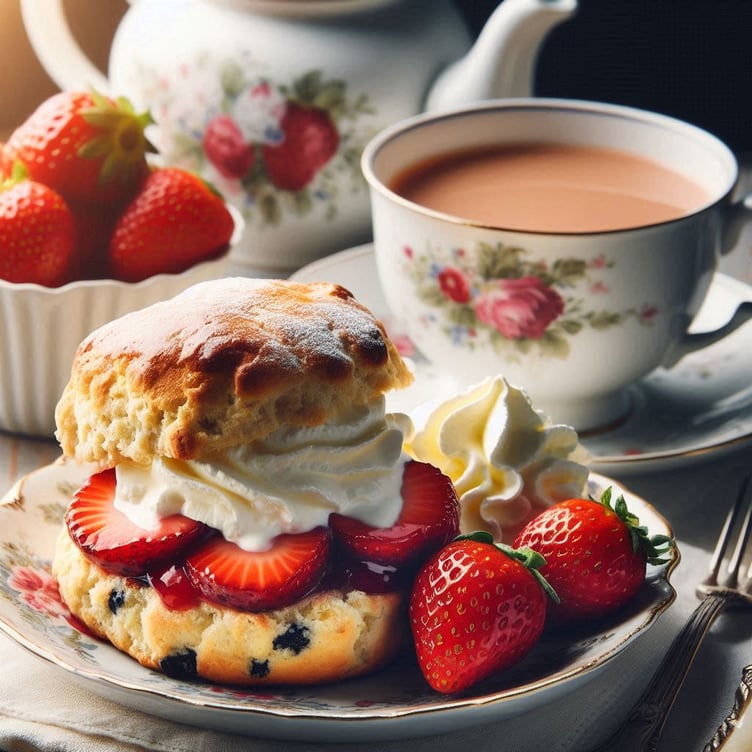 Strawberry cream tea