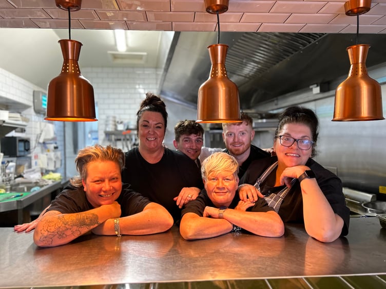 The team at the Inn at The Sticks, Llansteffan where The Good Food Guide, July 2024 noted: “Astonishing flavour, colour and verve take this place far beyond normal pub fare.”