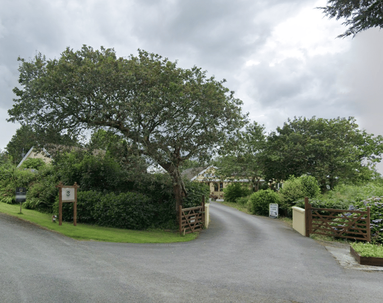 Entrance to Oaklea Campsite, Martletwy