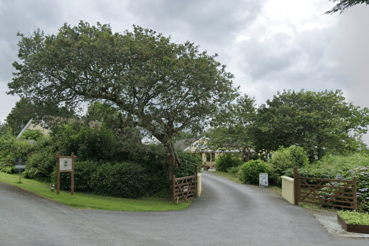 Entrance to Oaklea Campsite, Martletwy