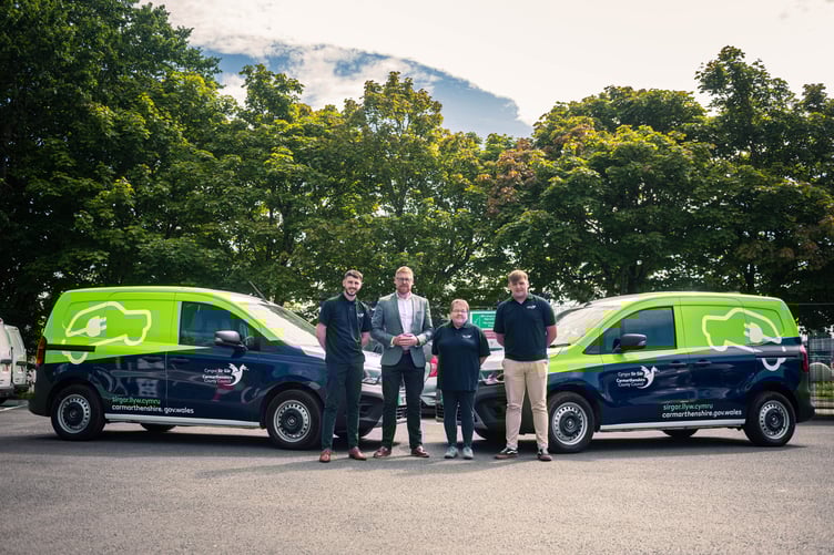Carmarthenshire County Council is taking a significant advancement in its sustainability efforts by continuing to integrate electric vehicles into its fleet.