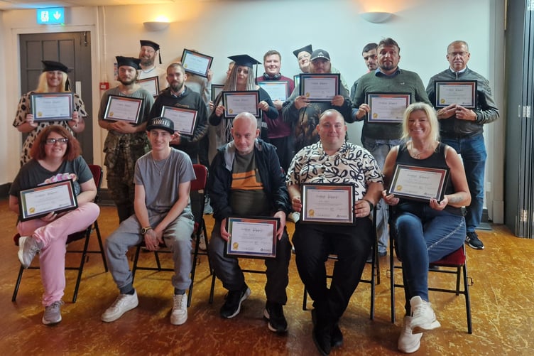 People who did a 15-week course run by South Wales homelessness charity The Wallich, which has benefited from Shared Prosperity Fund money