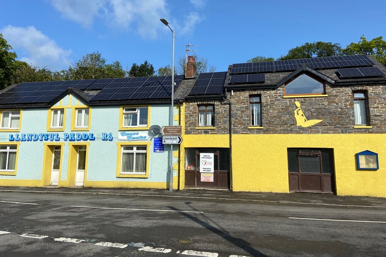 Llandysul Paddlers club and centre now has solar panels and a new heating system thanks to Shared Prosperity Fund money.