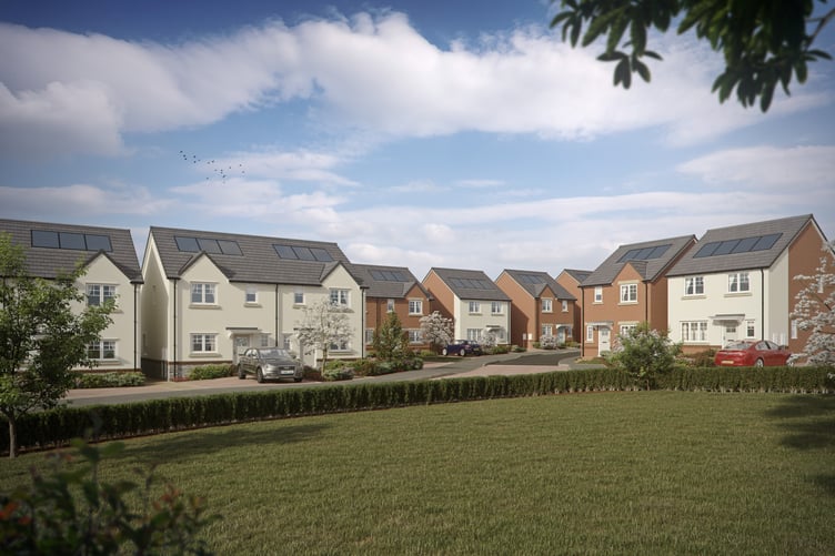 Augustus Grange street scene - CGI of Augustus Grange