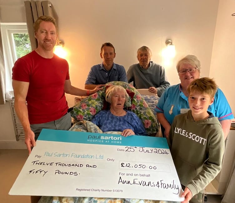 Ann Evans and family