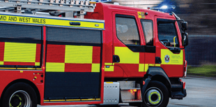 Firefighters tackle lorry fire at Pembroke