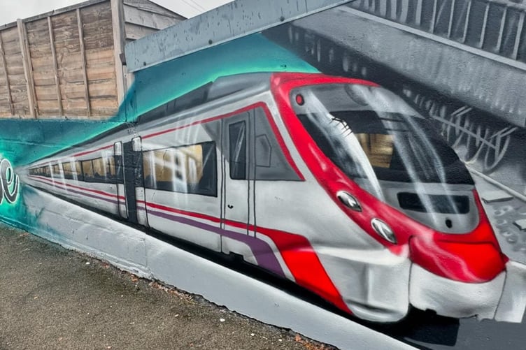 Station House Whitland mural - 1