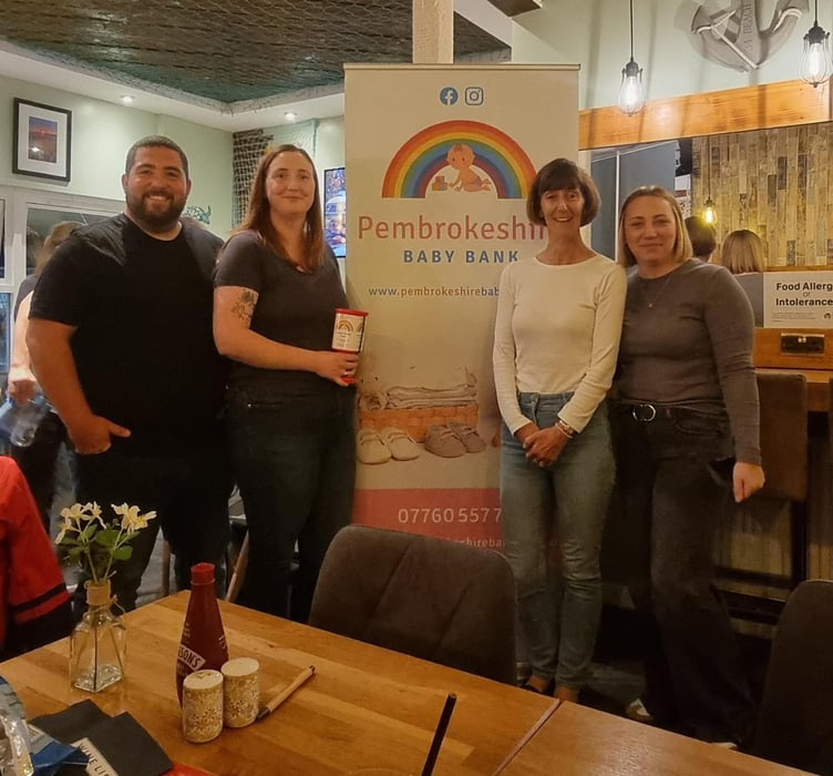 Milford Haven Round Table Pembrokeshire Baby Bank donation