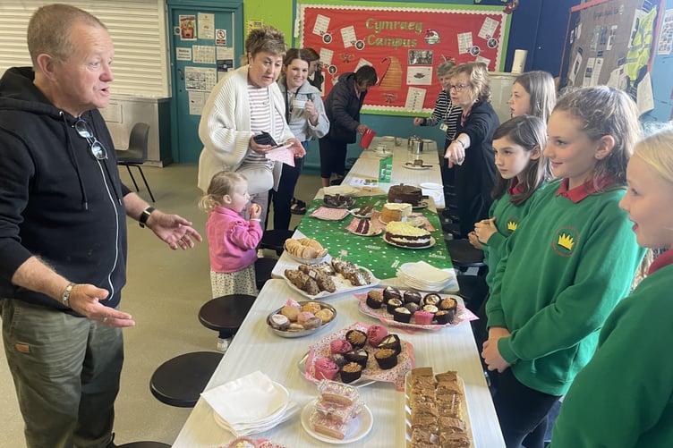 A successful afternoon was had at Ysgol Llys Hywel, Whitland raising money for Macmillan Cancer research.