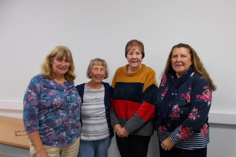 Hundleton WI WI Quiz Team: Pauline Charlett, Jan Whitehead, Jayne Smith and Sheila Evans.