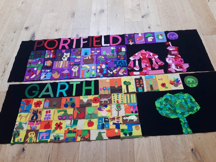 During the Haverfordwest Riverside Winter Fair on November 30, a banner procession led by the South Wales Police Brass Band will feature banners created by local primary school children during Span Arts workshops this autumn.