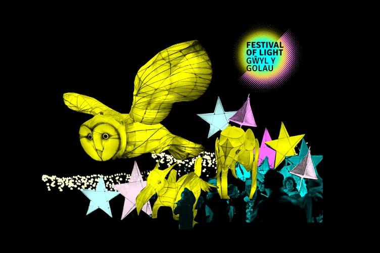 Festival of Light in Aberteifi / Cardigan from 30 November - 20 December 2024.