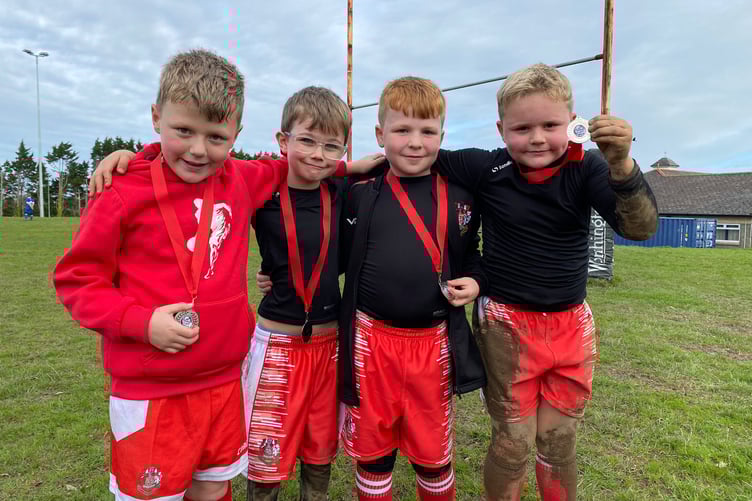 Some of the U8s, who played really well against Haverfordwest.