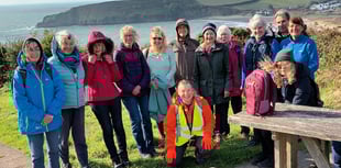 October a pleasant month for Tenby walking group
