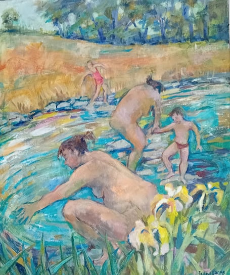 Cooling Off Acrylic on Canvas by Susan Sands
