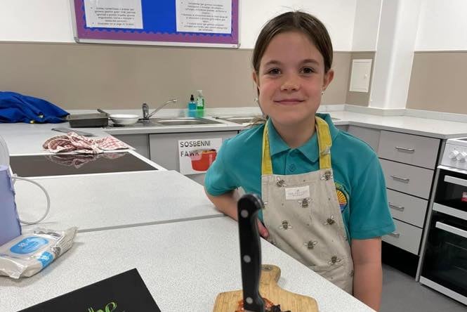 Lottie and her winning Brioche Brunch Burger