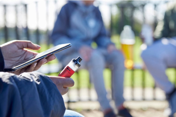 Picture published in Young People and Vaping guide 2024