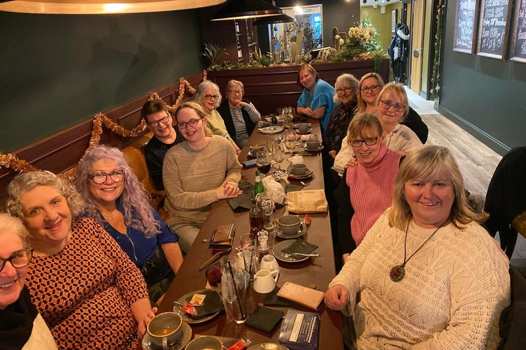 Some of the local Knit for Mental Health volunteers in Pembrokeshire