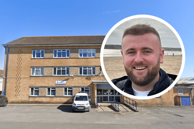 Pembroke Dock Police Station (Water Street) with inset of Josh Beynon