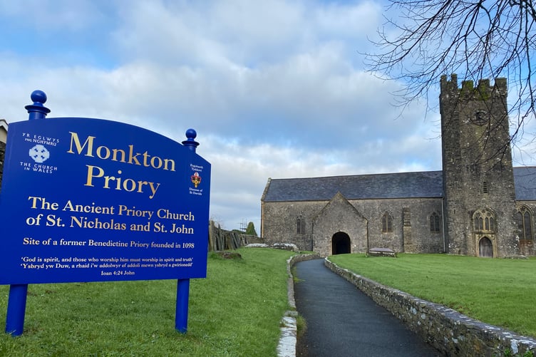 Monkton Priory Church, Pembroke