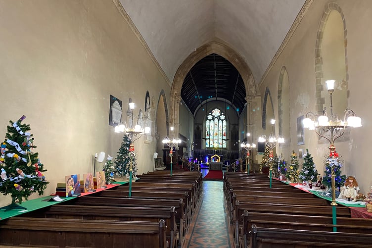 Christmas Tree Festival, Monkton Priory Church, Pembroke