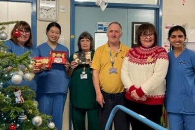 For the past six years, Bob has visited the wards of Withybush Hospital on his annual Mince Pie Run