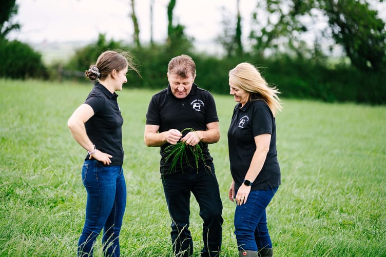 Catherine, Roger and Sarah Howells - Blaengelli Farm, Whitland, Carmarthenshire.