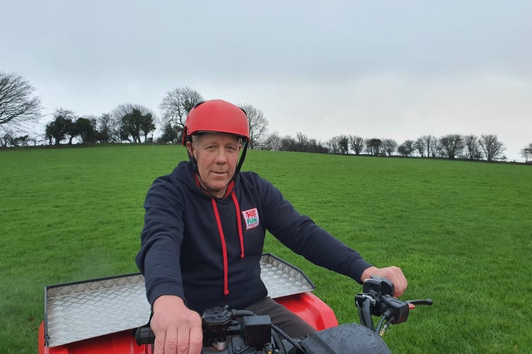 Ian Rickman at his farm