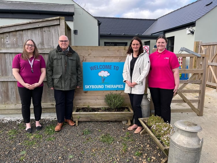 Senedd Member Paul Davies visited Skybound Therapy Centre, a centre just outside Haverfordwest providing tailored support to people of all ages with learning, behavioural or emotional difficulties.