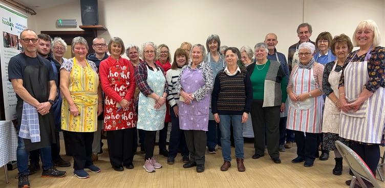 Organisers and helpers at Manorbier Newton Fundraisers’ annual Soup and Pudding Lunch