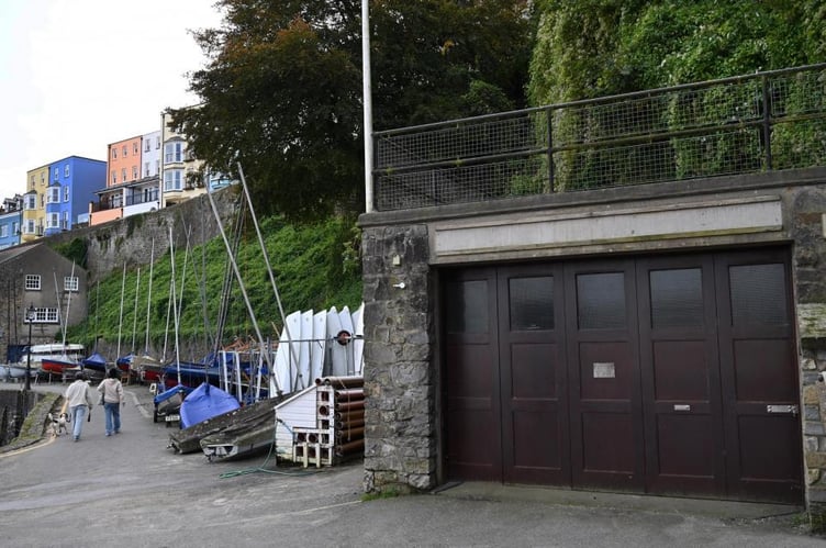 The harbourside building formerly housed Tenby RNLI\'s inshore lifeboat. Picture: Gareth Davies Photography.