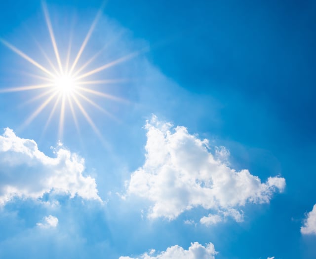 Sunny skies today turning partly cloudy tomorrow