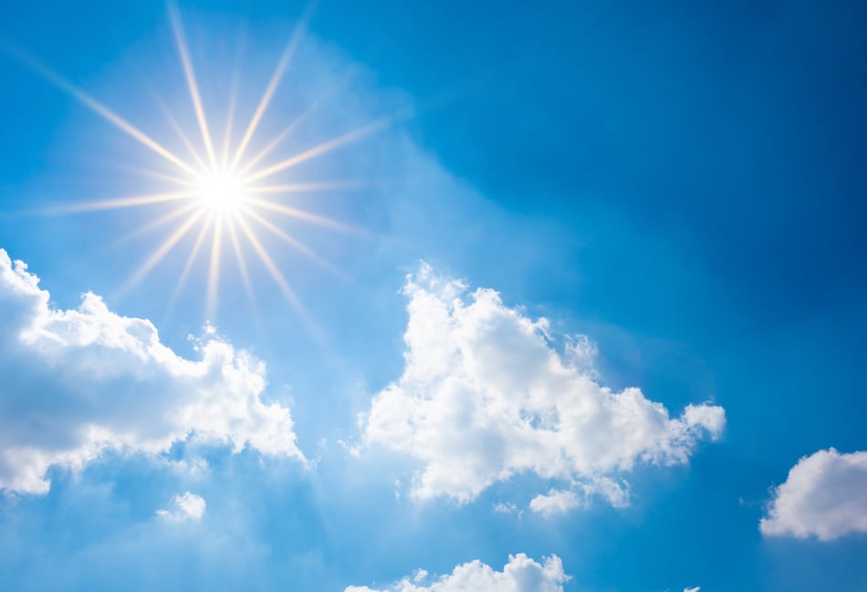 Sunny skies with a light breeze today and partly cloudy tomorrow