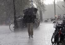 Light drizzle continuing: Patchy rain expected tomorrow