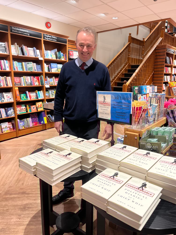 The book of Pembrokeshire MP Simon Hart’s diary has gone straight into the bestseller charts.