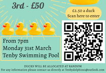 Tenby Dolphins’ 50th Anniversary Duck Race