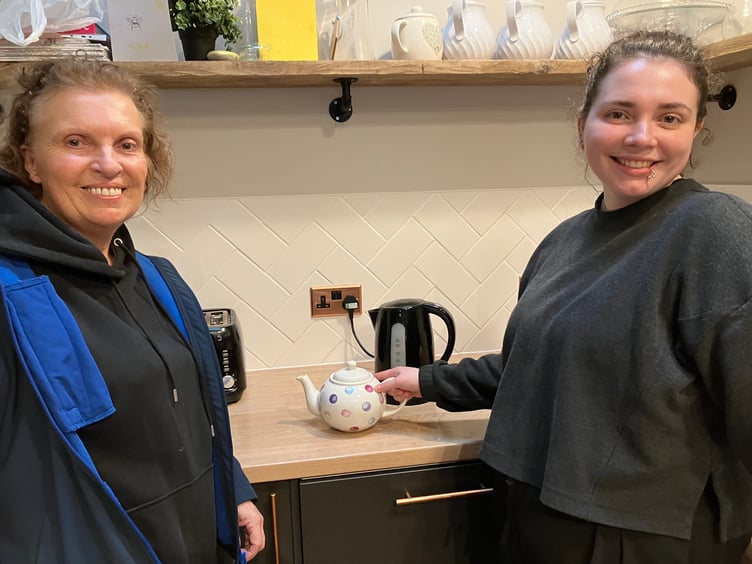 Barnardo's team manager Maria Jones and support worker Juliia Grebeniuk